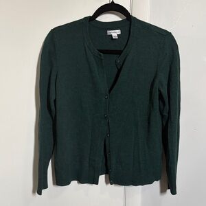 Croft & Barrow Dark Green Cardigan